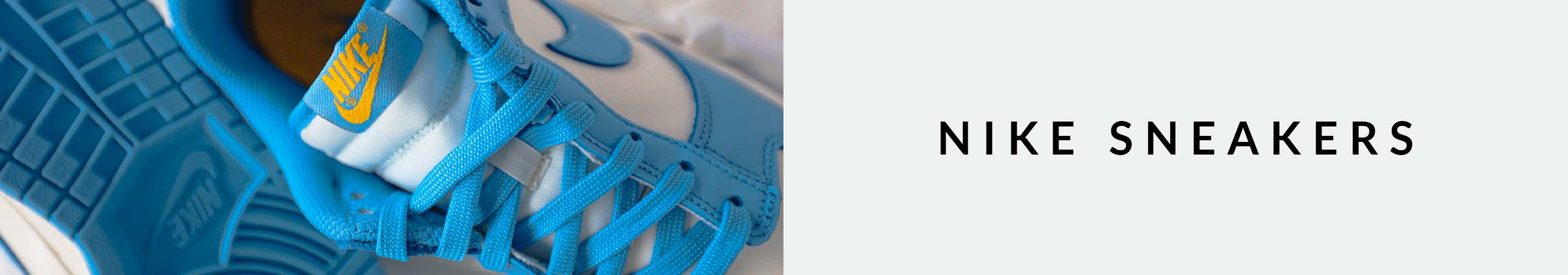 blau weisser Nike sneaker